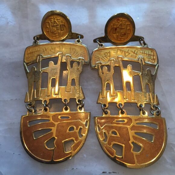 VINTAGE EARRINGS Good Brand - Picture 1 of 8